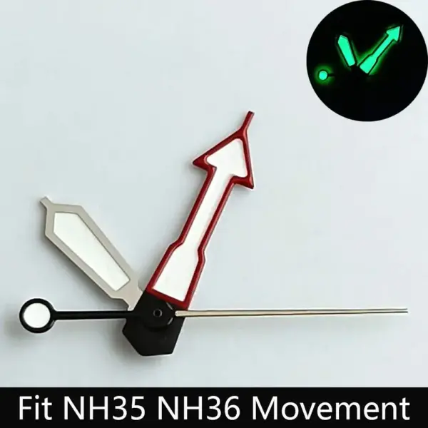 28.5mm Green/Black Dual Calendar Watch Dial for NH36 - Image 21