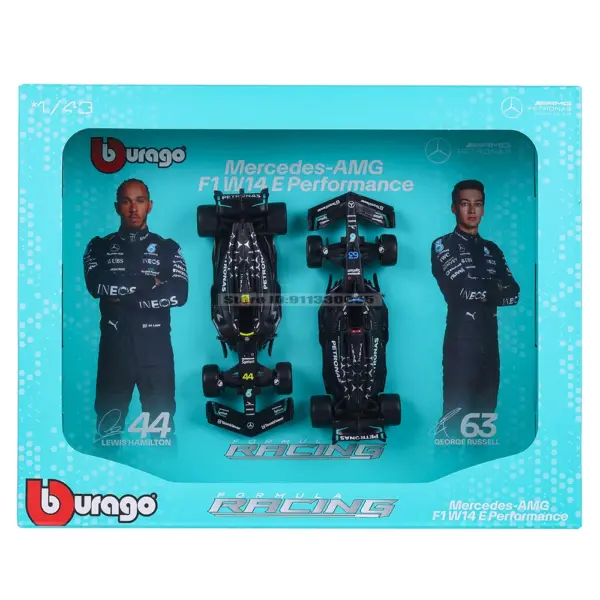Bburago 1:43 F1 Twin Car Gift Box Set - Image 3