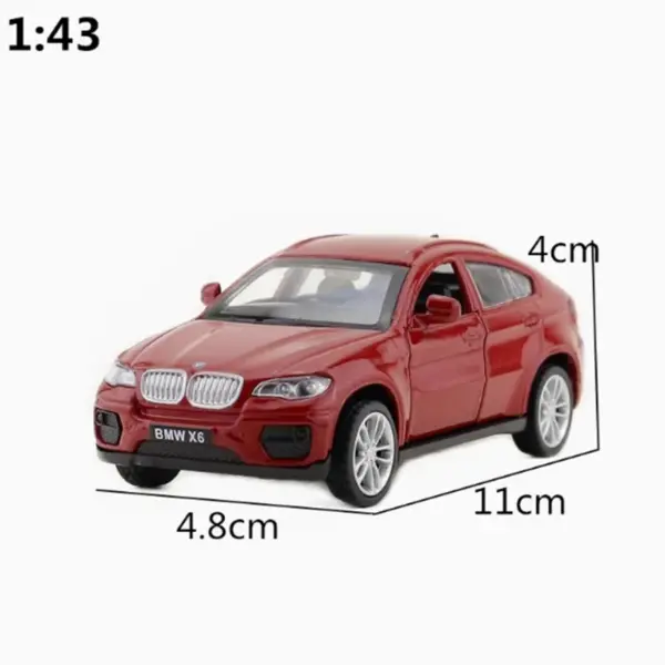 X6 Sports Sedan SUV Diecast Model Car 1:43 Collection - Image 5