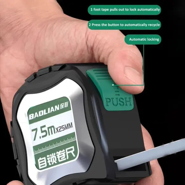 Self Locking Steel Tape Measure 7.5m - Image 2
