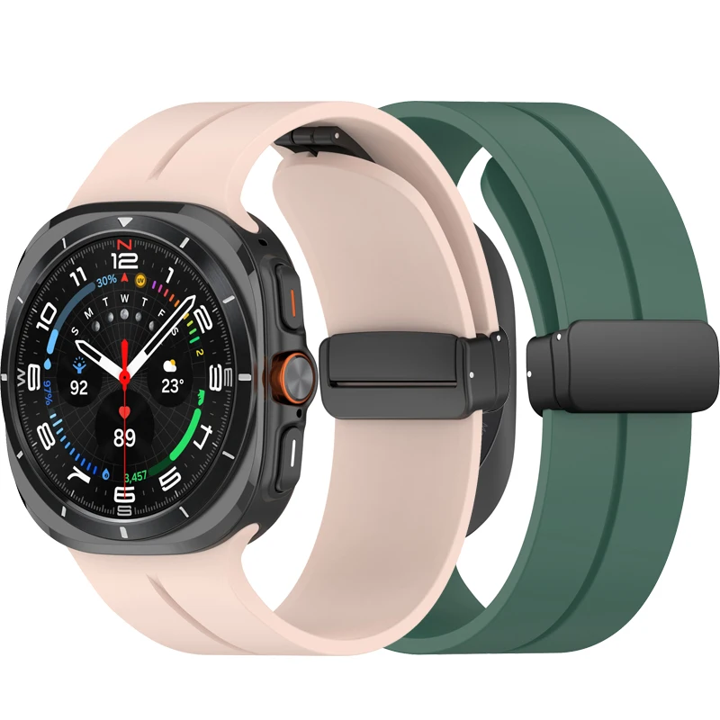 Magnetic Silicone Band for Samsung Galaxy Watch 7 Ultra 47mm 2 Magnetic Silicone Band for Samsung Galaxy Watch 7 Ultra 47mm - Image 2