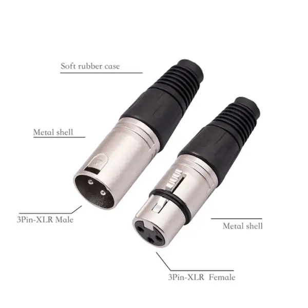XLR DMX 3-Pin Microphone Cable Connectors - Image 5