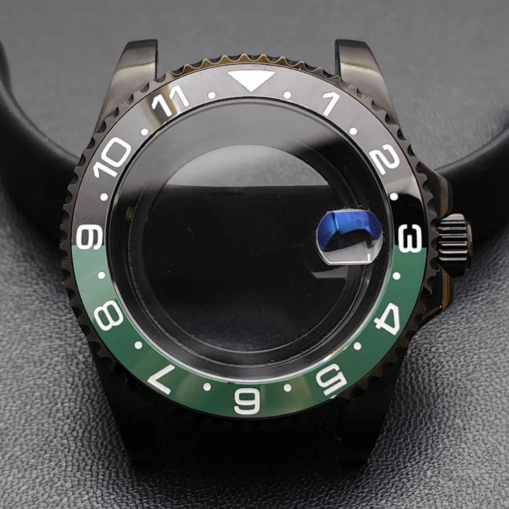 GMT 40.5mm Bidirectional Sapphire Watch Case for NH34/NH35 64 GMT 40.5mm Bidirectional Sapphire Watch Case for NH34/NH35 - Image 64