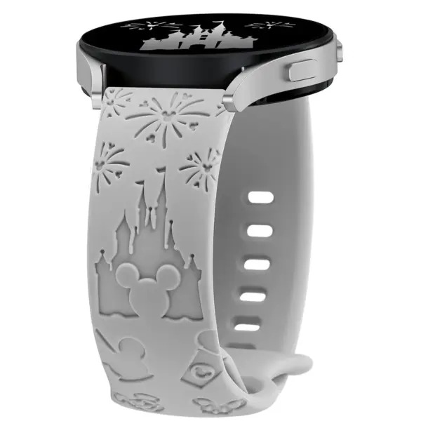 20mm Castle Engraved Silicone Strap for Galaxy Watch - Image 7
