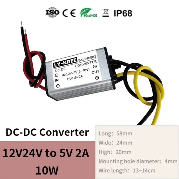LY-KREE 12V to 5V DC Step-Down Converter for Car LEDs - Image 11