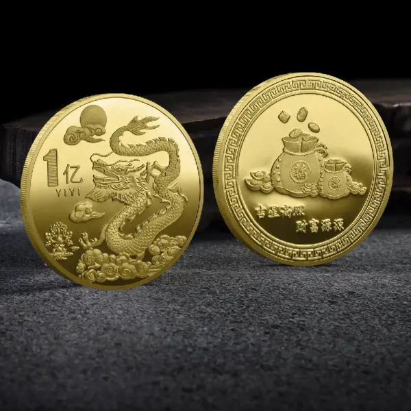 2024 Chinese Dragon Lucky Coin Gold Plated Collectible - Image 18