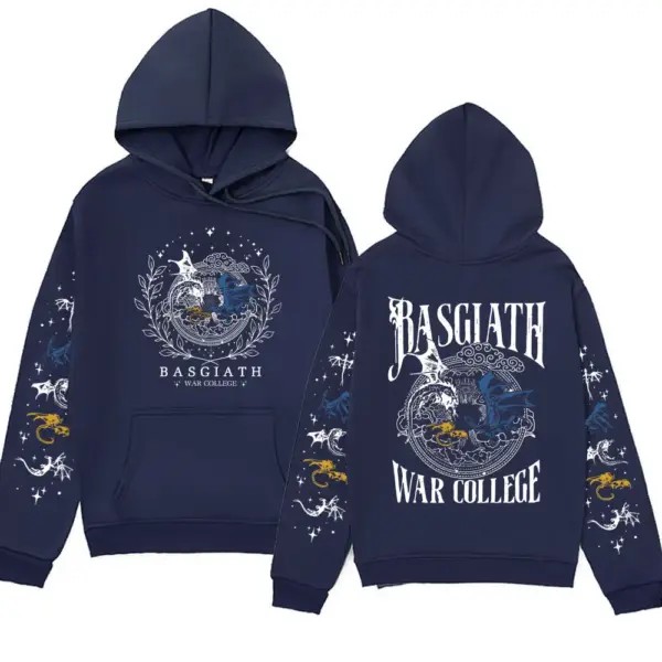 Printed Oversized Hoodie with Dragon Rider Design - Image 6