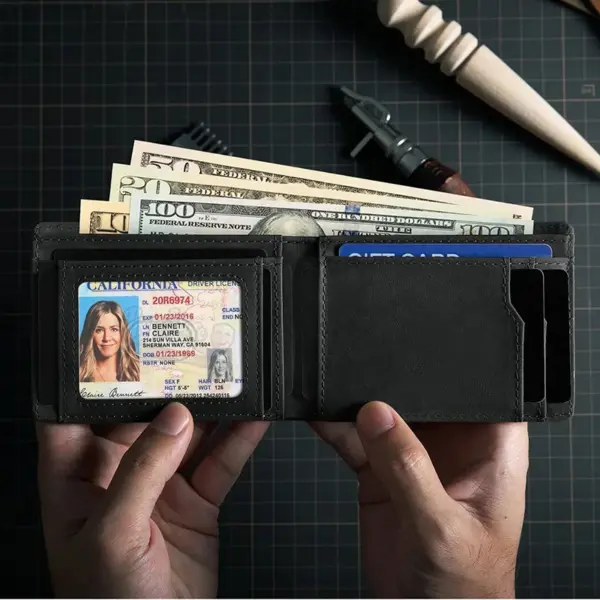 Retro Minimalist AirTag Wallet for Men - Image 6