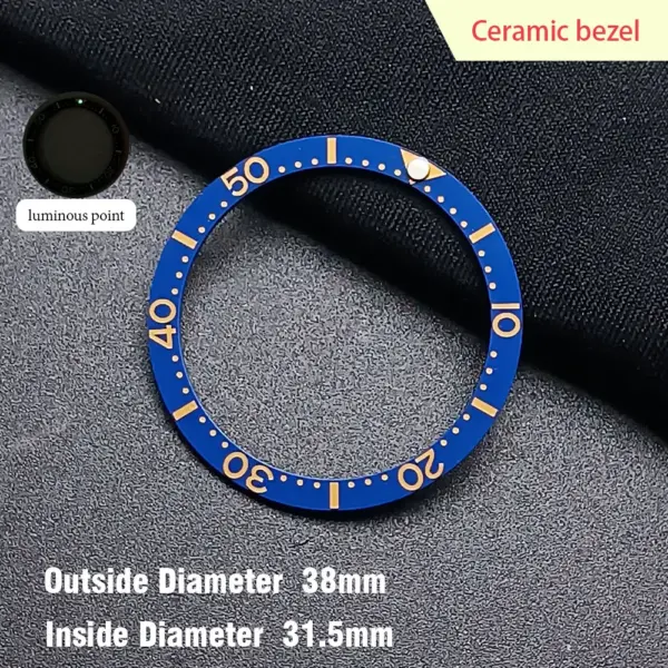 38mm Ceramic Watch Bezel Insert for Dwayne Campbell Model - Image 15