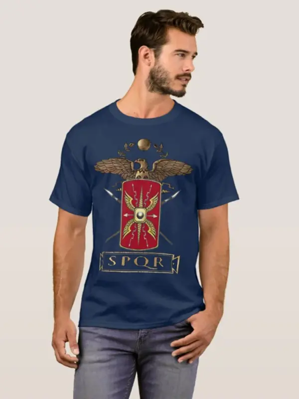 Roman Legion SPQR Eagle Shield T-Shirt S-3XL - Image 4