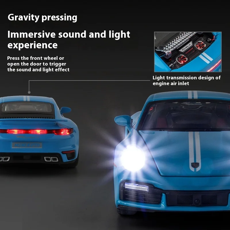 1:32 Porsche 911 Turbo S Diecast Model Ornament 4 1:32 Porsche 911 Turbo S Diecast Model Ornament - Image 4