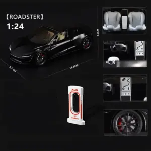 1:24 Tesla Roadster Toy Model 62 Sd5d97398e21347a880adf28d89b7fd1fN