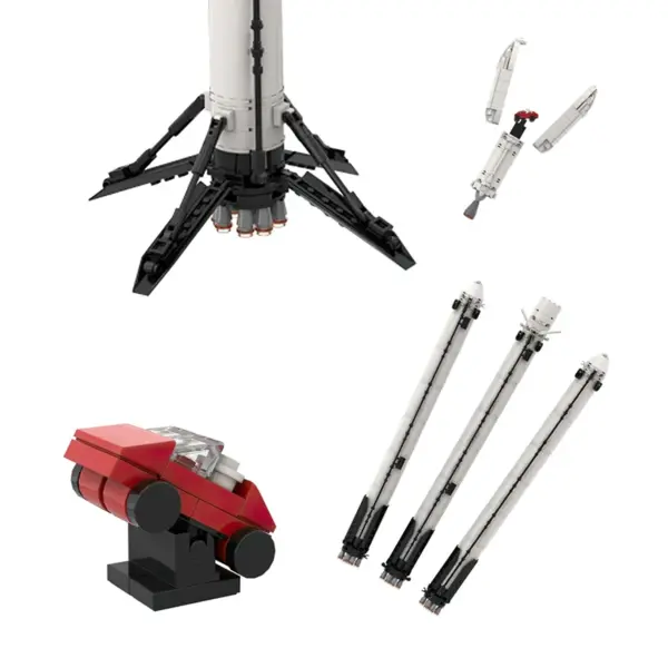 Falcon Heavy Saturn V SpaceX Rocket Building Set Kit - Image 4
