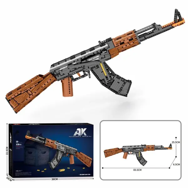 AK47 Assault Rifle Model Building Blocks Kit - Image 6