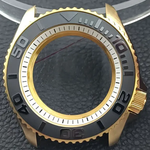 41.5mm Sapphire Crystal Watch Case for NH 35/36 Black Matte Finish - Image 18