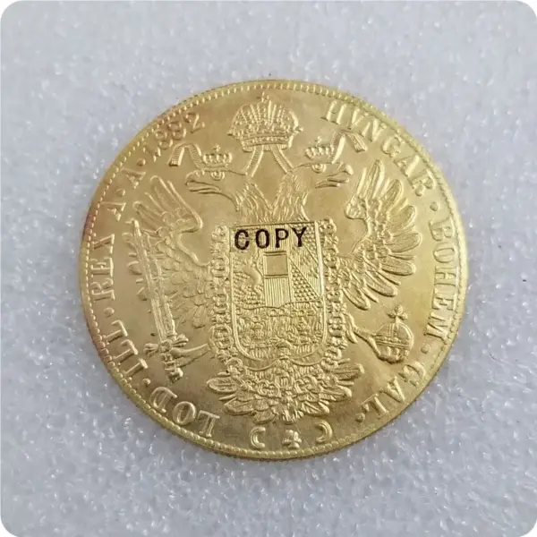 Austria 4 Ducat Gold Replica Coins 1873-1915 - Image 4
