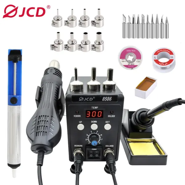 JCD 2-in-1 Digital Soldering Station 8586 - Image 10