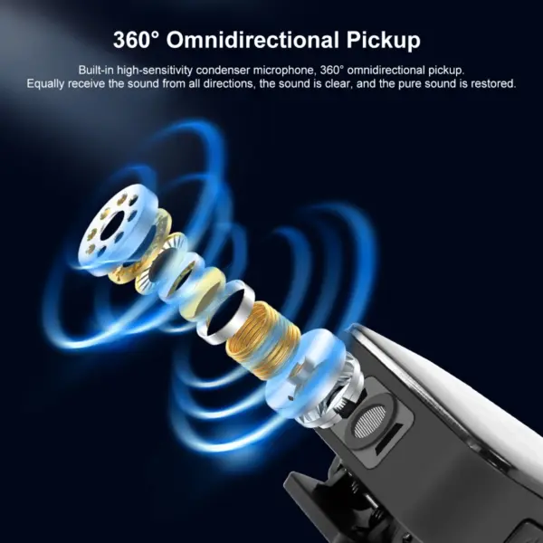 PULUZ Wireless Lavalier Microphone for iPhone/iPad/Type-C - Image 4