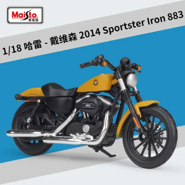 Maisto 1:18 Harley Sportster Iron 2015 Model - Image 8