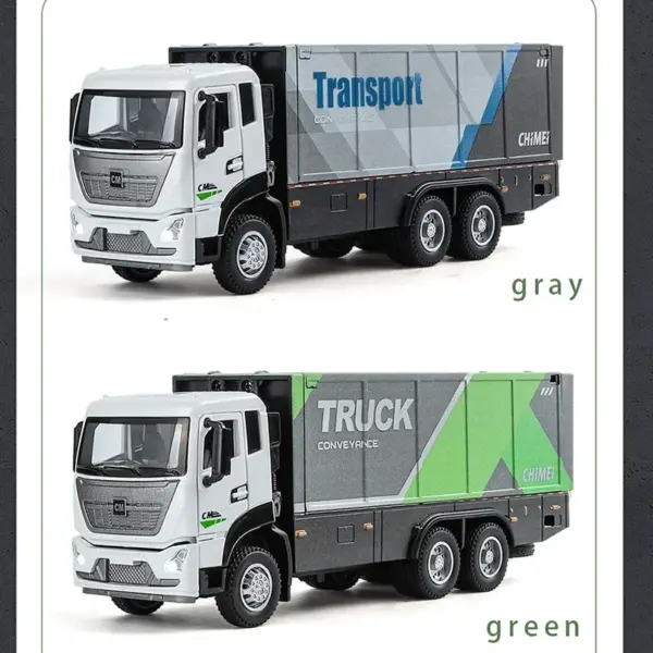 1:32 Metal Truck Transporter Model Toy - Image 5