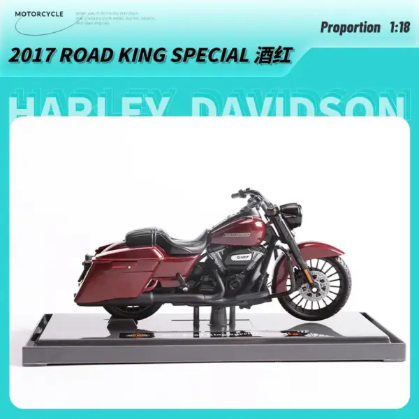 Maisto 1:18 Harley-Davidson Motorcycle Model - Image 11