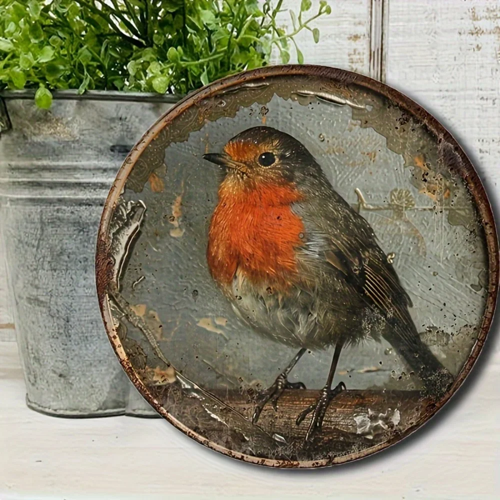 Vintage Robin Wall Decorative Logo Plate 2 Vintage Robin Wall Decorative Logo Plate - Image 2