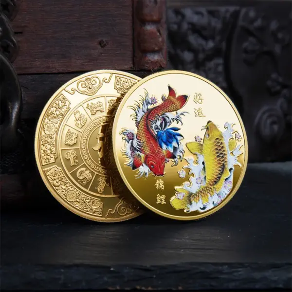 Colorful Chinese Lucky Coin Collection - Image 7