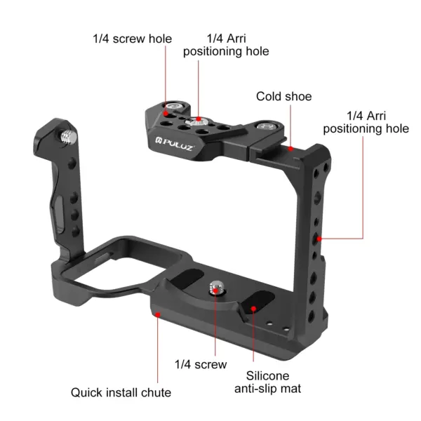 PULUZ Metal Video Cage for Sony FX3/FX30 - Image 3