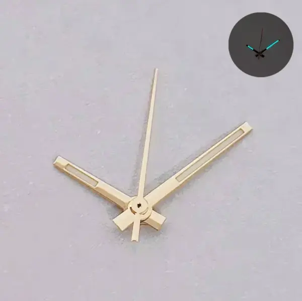 NH35/NH36/4R/7S Watch Hands Set Rose Gold Silver Green Luminescence - Image 10