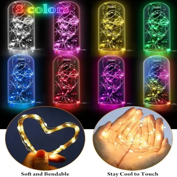 Battery-Operated LED Fairy String Lights 1-10M - Image 2