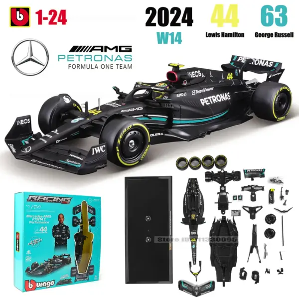 Bburago 1:24 2023 Mercedes-AMG F1 Model Car - Image 2