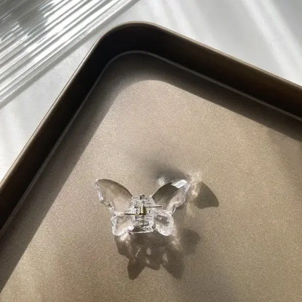 Large Transparent Butterfly Mermaid Hair Claw - Image 8
