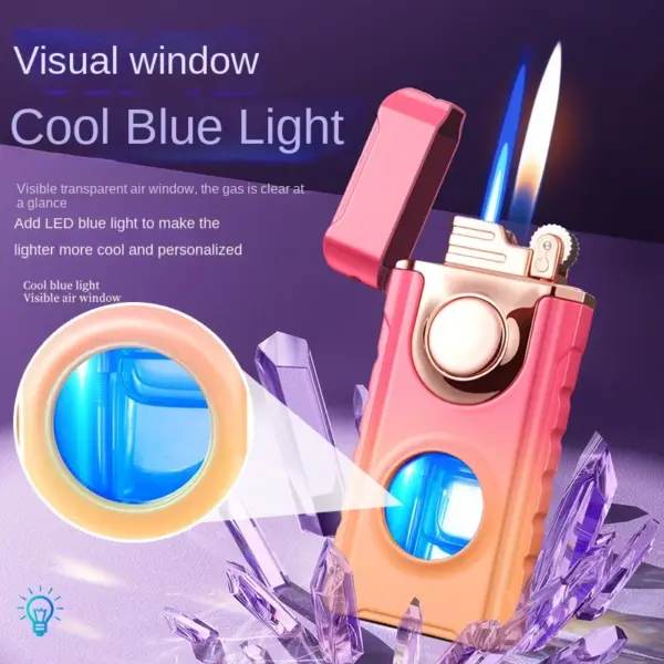 Unusual Metal Windproof Cigarette Lighter Jet Torch - Image 4