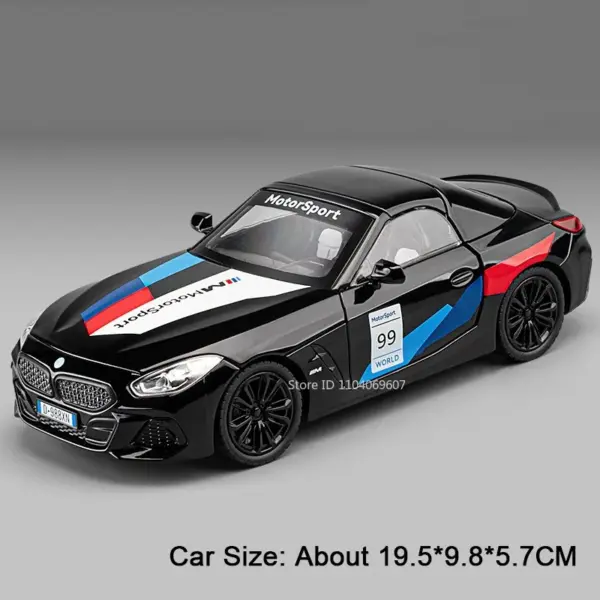 1:22 Scale Z4 SL63 Alloy Diecast Toy Car with Sound and Light - Image 11