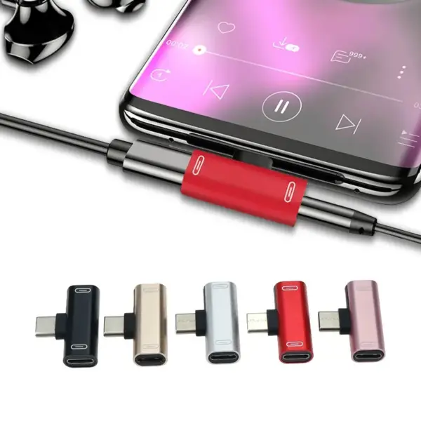 2-in-1 USB C Male to Dual Type C Female Splitter - Image 4