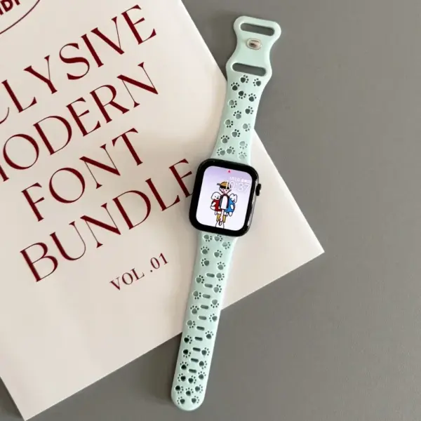 Silicone Watch Strap for Apple Watch Series 9-4 - Image 8