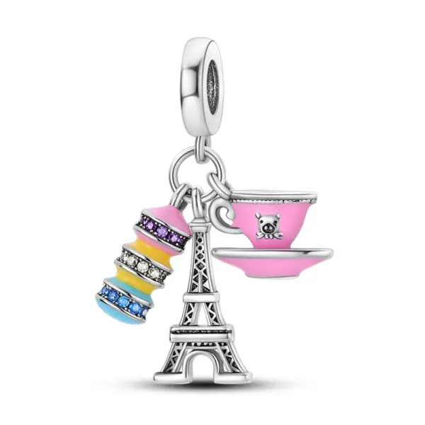 Travel Rome Paris Plane Charm for Jewelry - Image 25