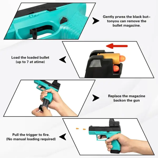 Mini Gx4 Toy Gun with Soft Bullets - Image 5