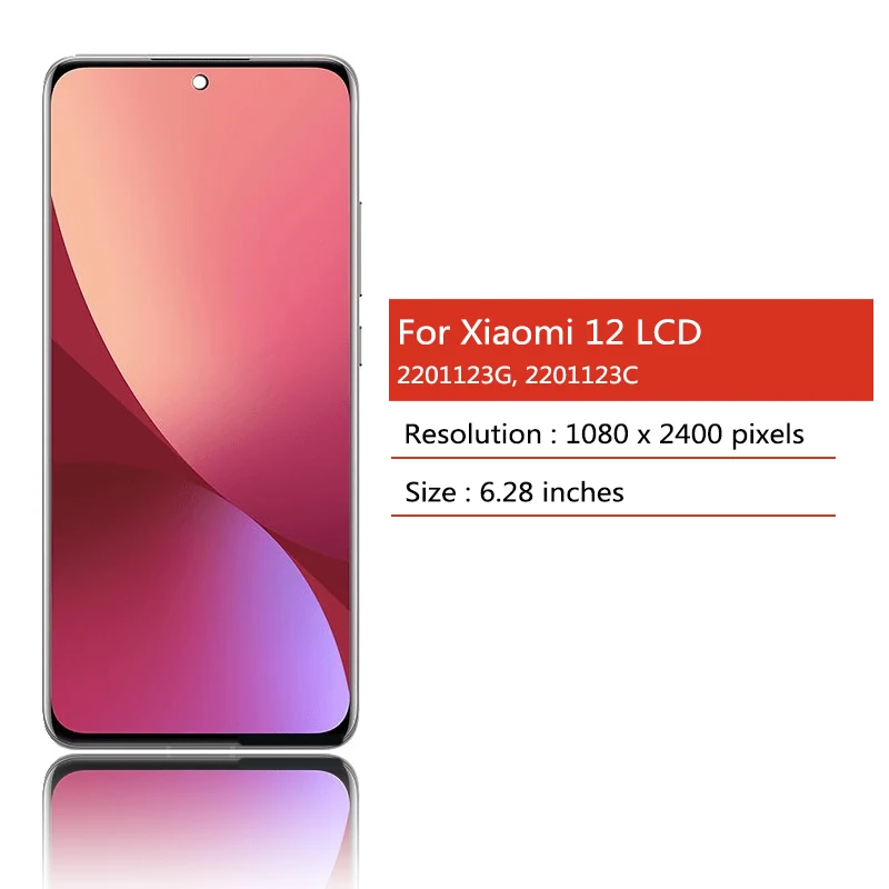 AMOLED Screen for Xiaomi 12/12X 6.28 inch 2 AMOLED Screen for Xiaomi 12/12X 6.28 inch - Image 2