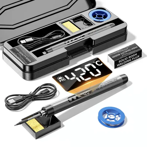 USB-C Soldering Iron Set with Digital Display - Image 6