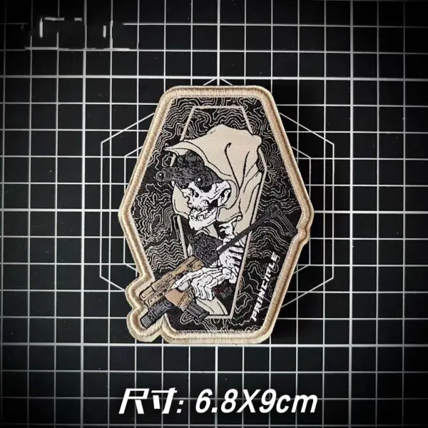Skull Warrior Tactical Patch for Military Gear - Image 11