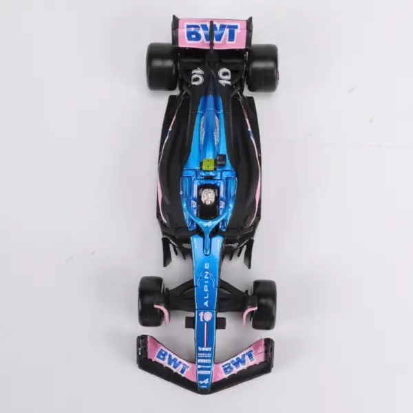 Bburago 1:43 2023 BWT ALPINE Team Alloy Model Car No.10 - Image 5