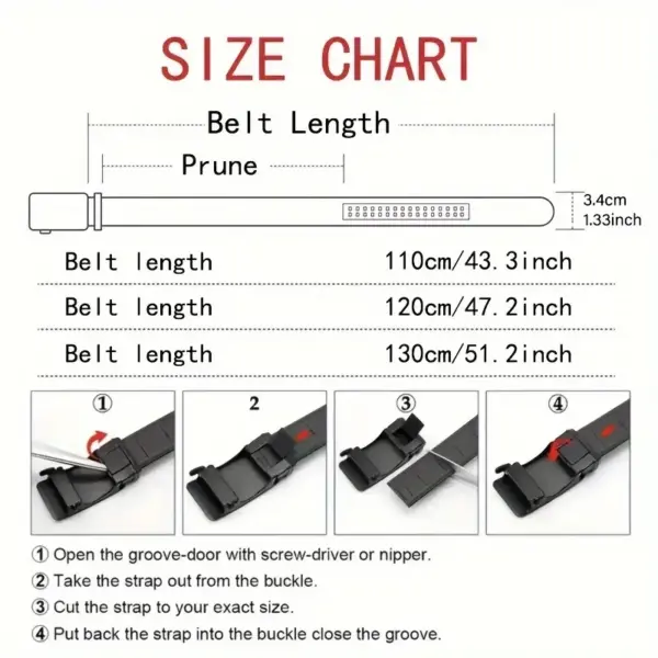 Men's Genuine Leather Business Belt - Image 2