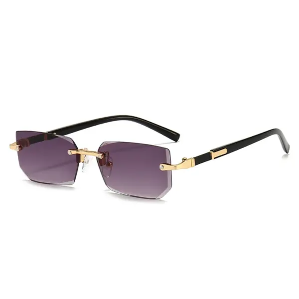 Rimless Rectangle Sunglasses WOMEN Men Summer - Image 6