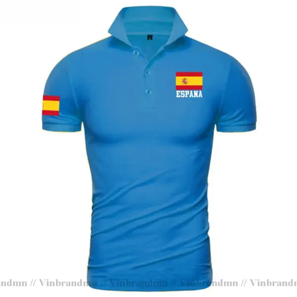 Spain Flag Polo Shirt for Men - Image 8