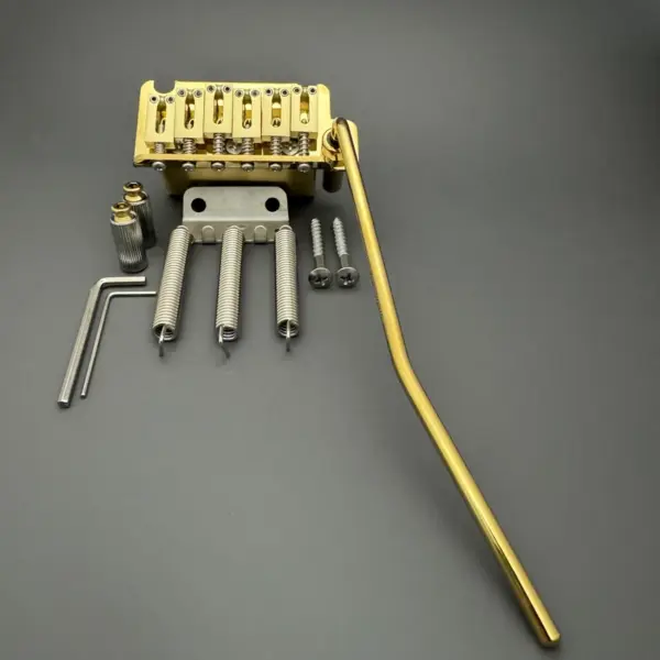 510 Style Electric Guitar Tremolo Bridge in Gold - Image 2