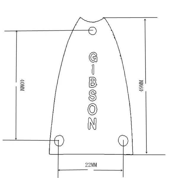 Korean Black Acoustic Guitar Trussrod Cover - Image 6