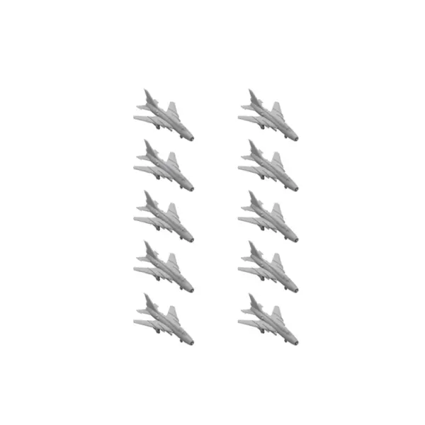 Russia Su-17 Fitter Model Kit Set 10PCS 1/2000 Scale - Image 8