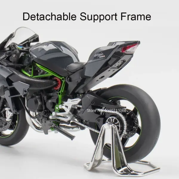 1:9 Kawasaki Ninja H2R V4S Diecast Motorcycle Model - Image 5