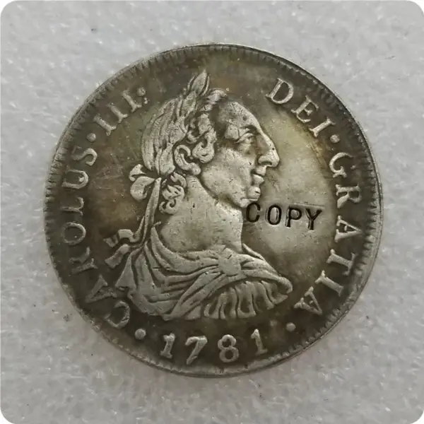Chile 1779-85 DA 4 Reales Replica Coin - Image 2